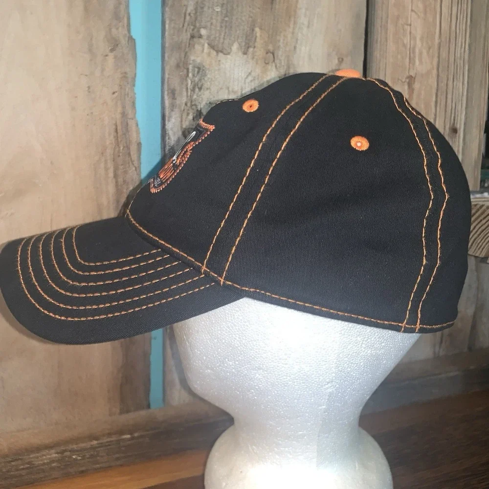 H-DMC Custom Iron‎ Harley-Davidson Motorcycles Skull Fitted Baseball Hat A-Flex